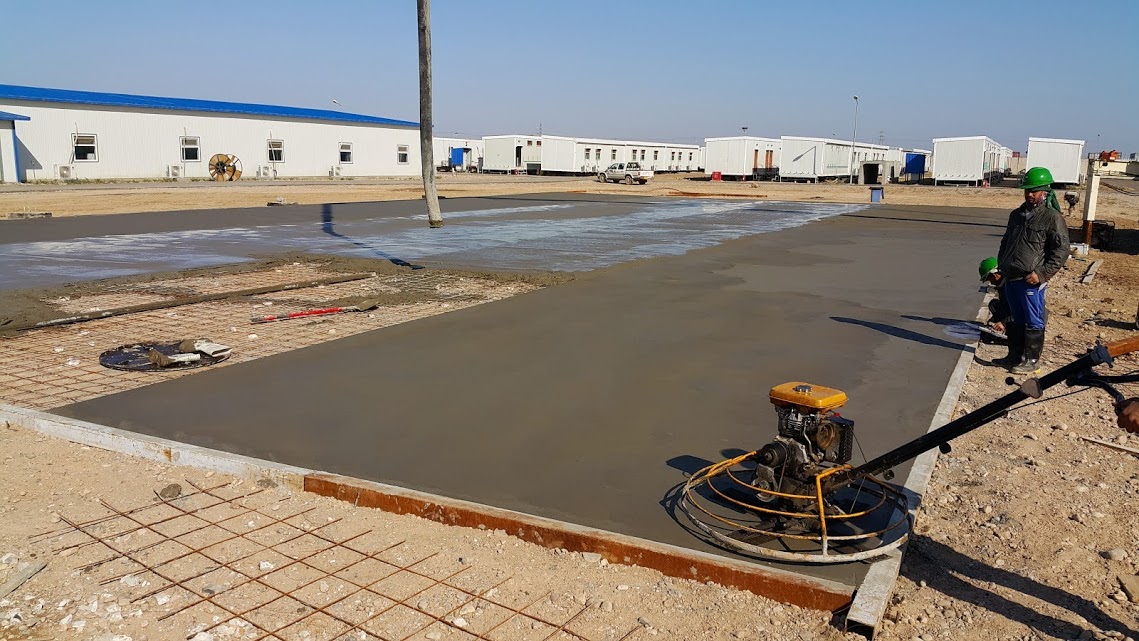 Concrete civil works in the Majnoon, Bazargan and Halfaya oil fields