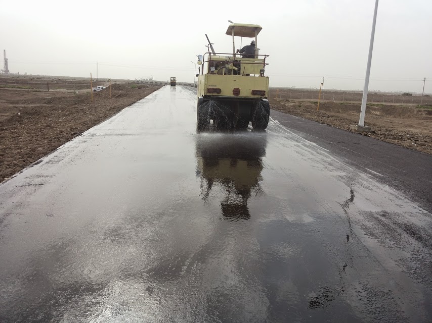 Asphalt paving and planning in the Majnoon, Bazargan and Halfaya oil fields