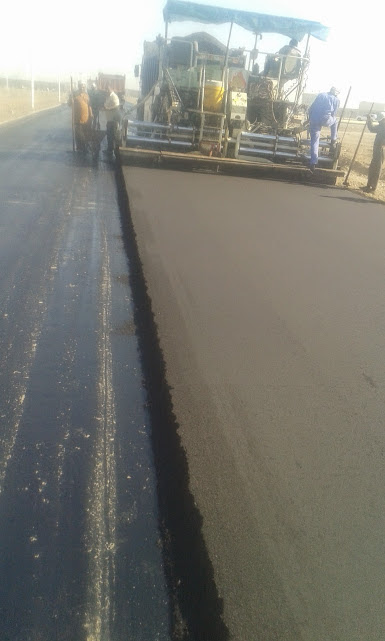 Asphalt paving and planning in the Majnoon, Bazargan and Halfaya oil fields