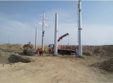 Burj Al Arab Company's Electric work in the Maysan and Basra governorates,  Wasit, in the oil fields